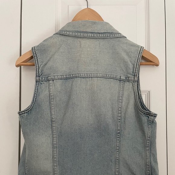 NEW Madewell Light Denim Vest in Cora Wash - Picture 2 of 4